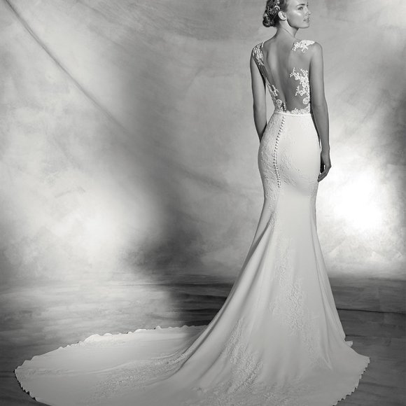 ATELIER PRONOVIAS WEDDING GOWN Size 2 - Picture 4 of 8